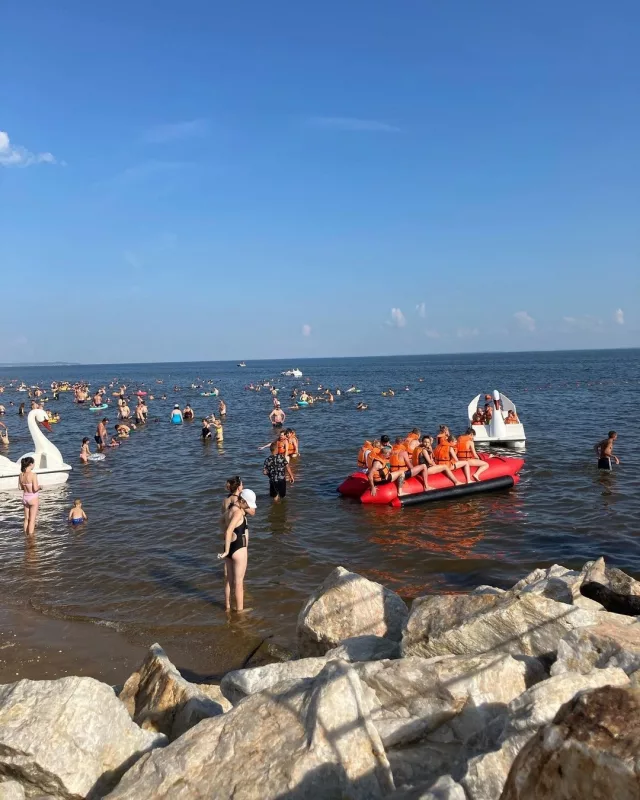 Пляж Камское море
