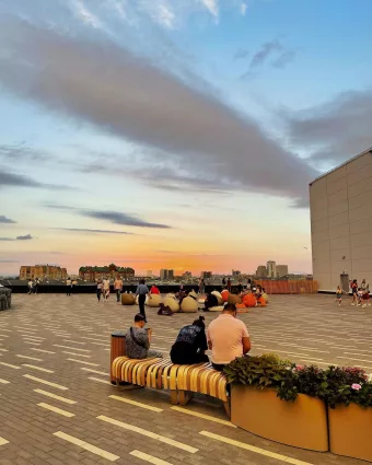 Терраса на крыше ТЦ KazanMall?